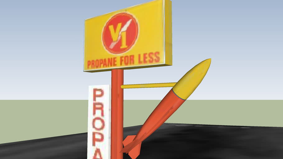 V1 Propane Sign 3D Warehouse