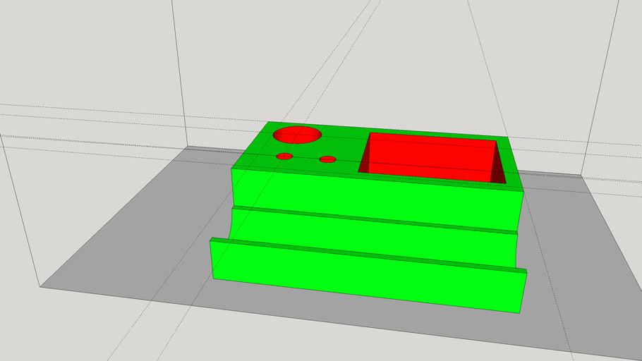 Mech mod stand with juice and atomizer storage 3D Warehouse