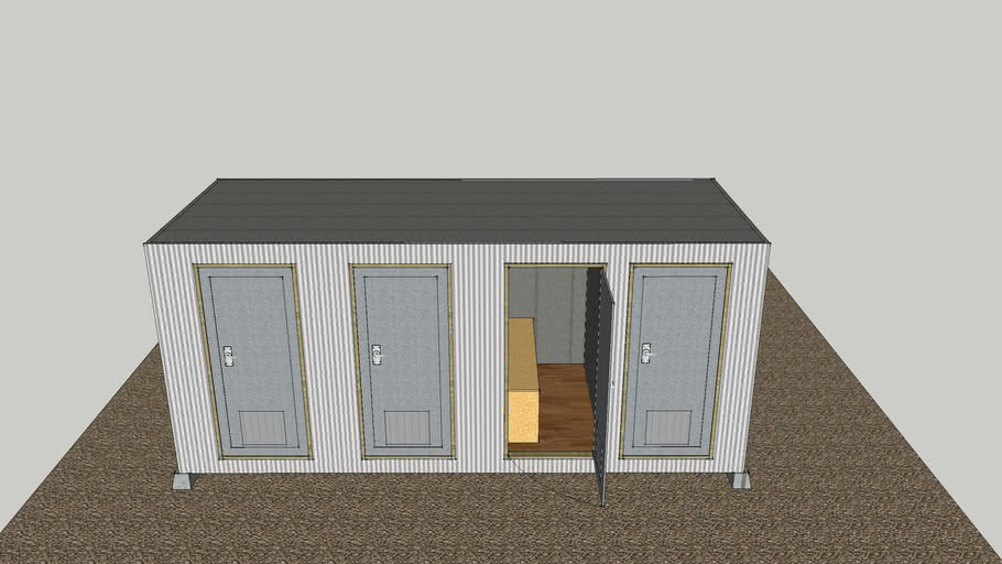 Homeless shelter modular unit | 3D Warehouse