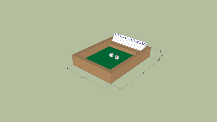 Flip up Dice Game 3D Warehouse
