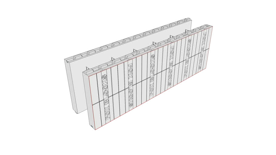 Fox Blocks 6 inch Straight Block 3D Warehouse