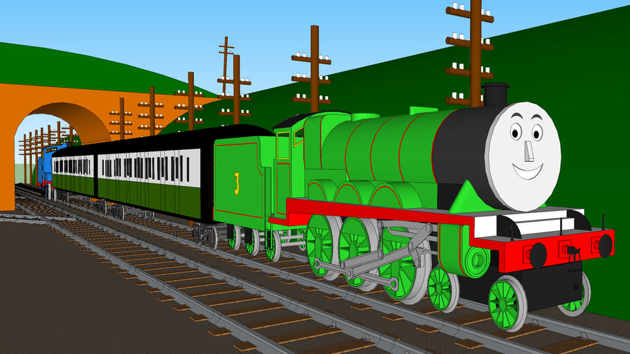 Edward, Henry and the Express Coaches inside the Tunnel | 3D Warehouse