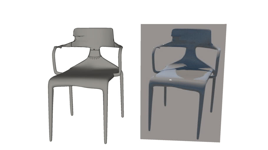 plastic chair | 3D Warehouse
