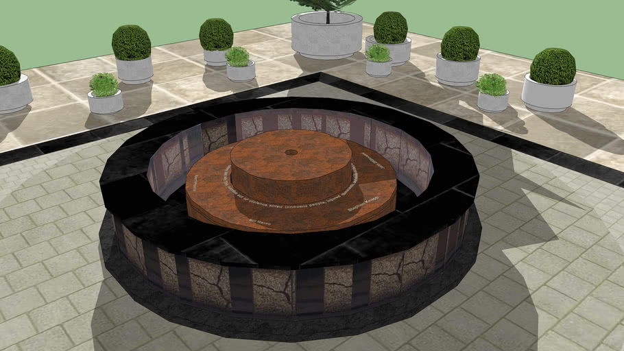 wtc-1993-bombing-memorial-fountain-3d-warehouse