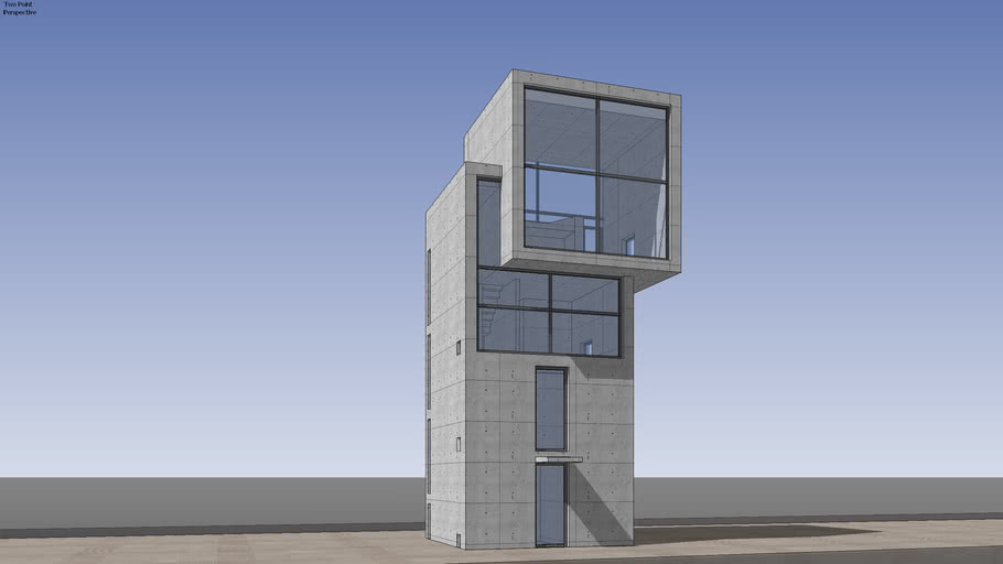 安藤忠雄 13 4x4住宅 3d Warehouse