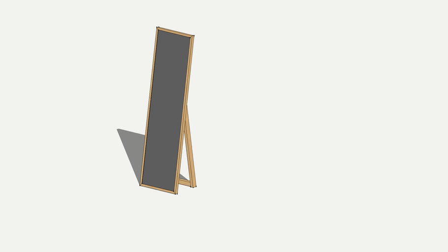 Muji Oka Dressing Mirror Large オーク材ミラー 大 3d Warehouse