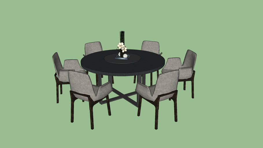 Dining table and chairs | 3D Warehouse