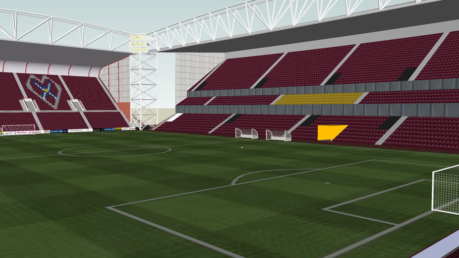 Tynecastle Stadium with a new Main Stand | 3D Warehouse