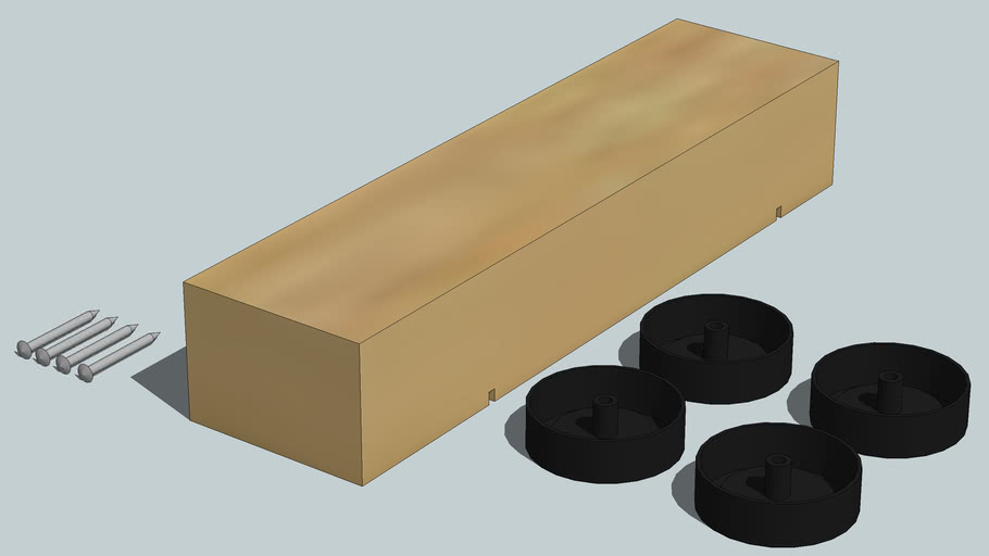 Pinewood Derby Car parts 3D Warehouse