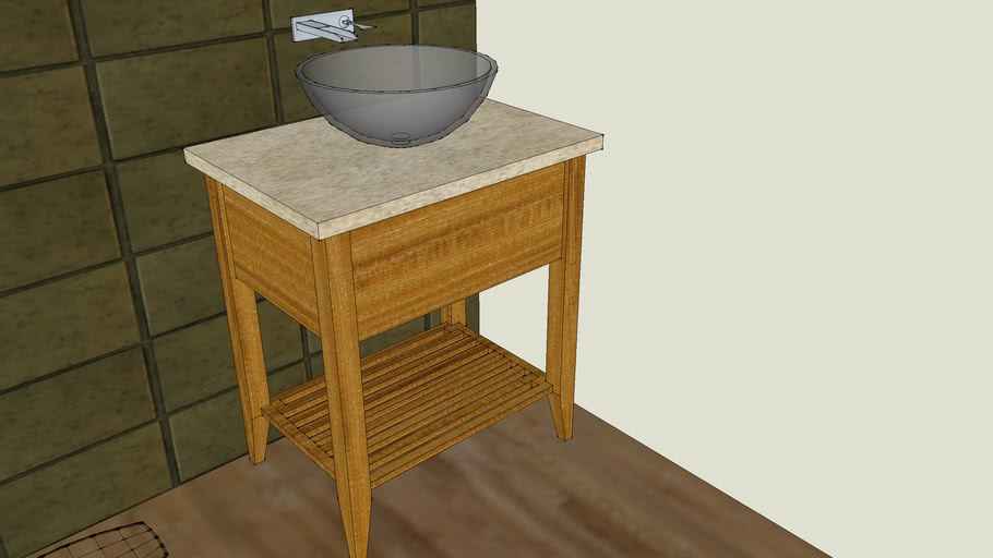 Powder Room Vanity 3d Warehouse