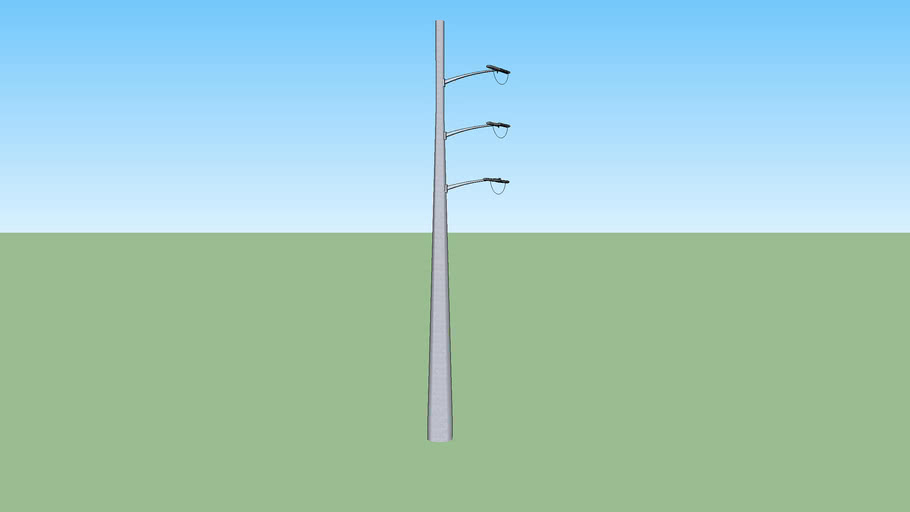 Another variation of a 3 Wires Turning Power Line 3D Warehouse