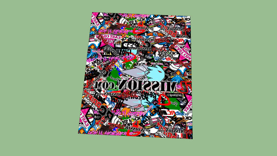 Sticker Bomb Texture | 3D Warehouse