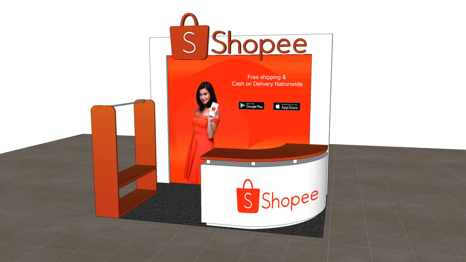 Shopee Exhibit Booth 3d Warehouse