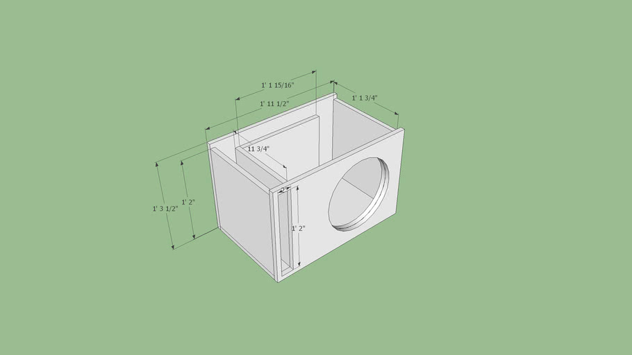 1 cubic foot sub box