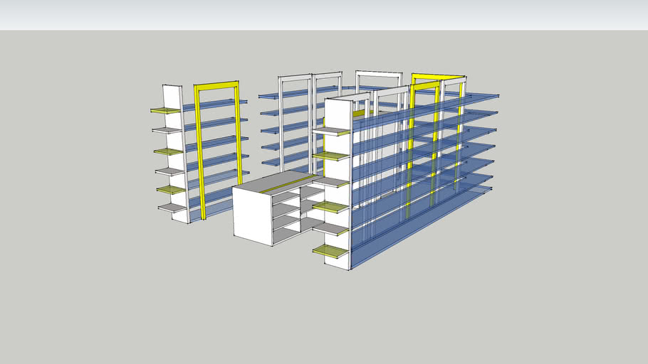 shop racks 3D Warehouse