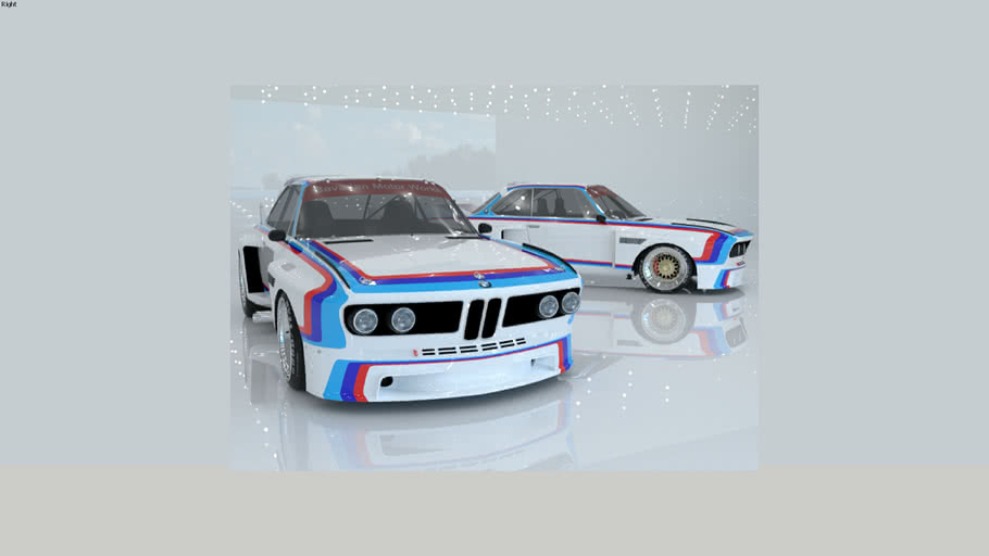 Bmw E9 3 0csl Gr5 Dtm Motorsport 3d Warehouse