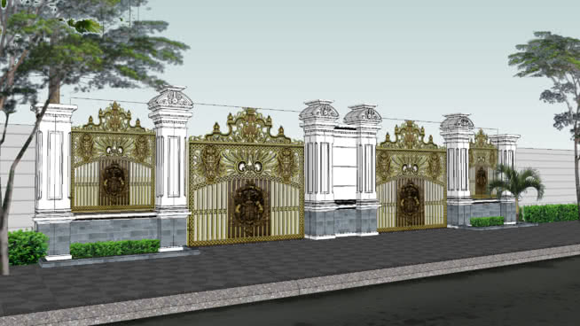 cổng hàng rào | 3D Warehouse