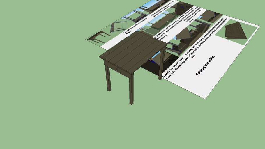 WW2 US Folding Table 3D Warehouse