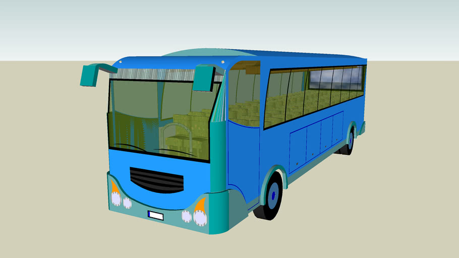 autobus azul | 3D Warehouse