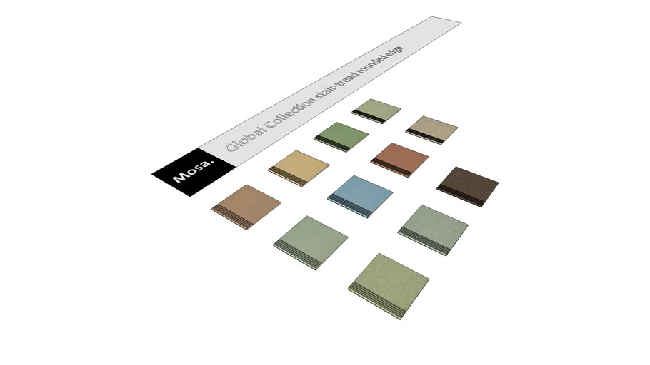 Global Collection stairtread rounded edge 3D Warehouse