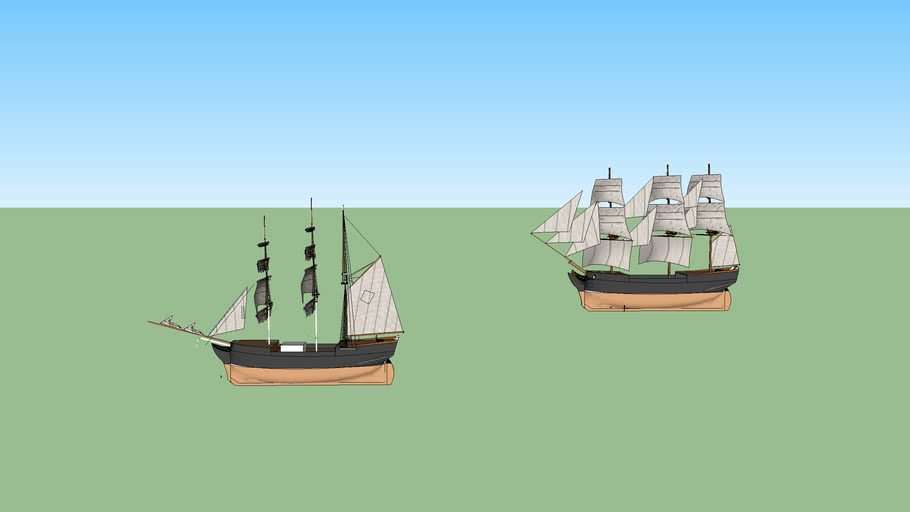 barque and ship | 3D Warehouse