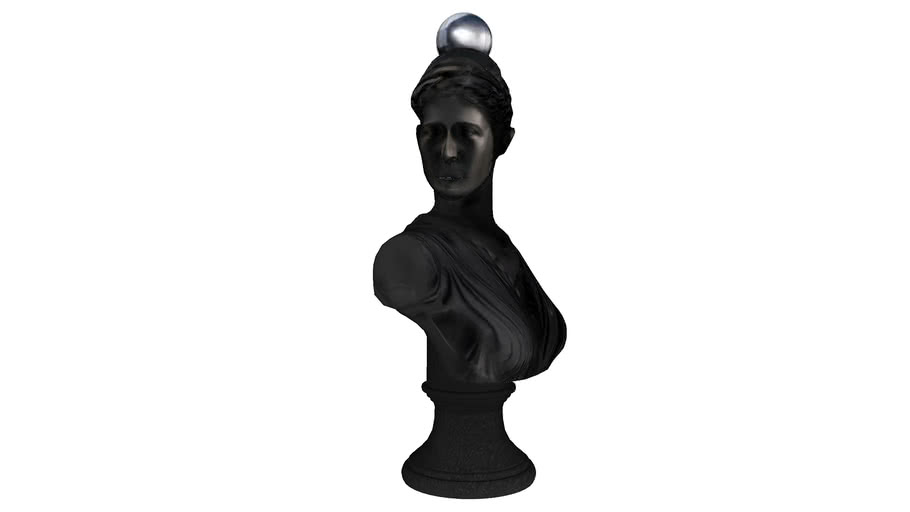 54040 Deco Object Busto Serious Woman 51cm