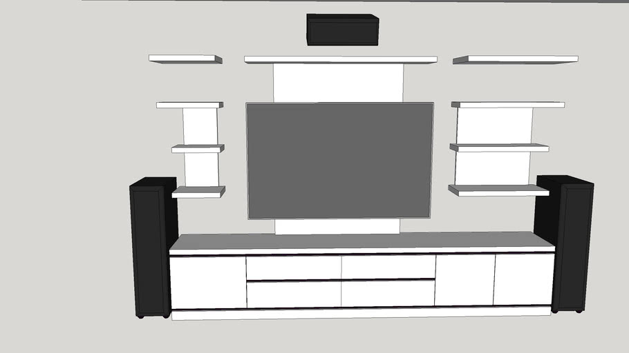 Modern Tv Wall Shelves And Unit 3d, Modern Wall Shelves Design For Tv
