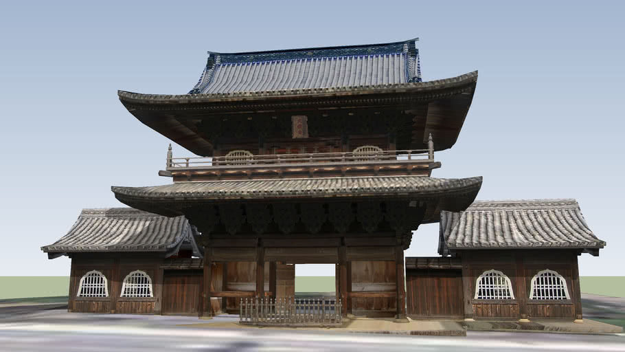 大樹寺 山門 3d Warehouse