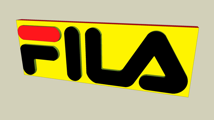 Logo Fila 3D Warehouse