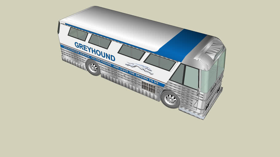 1957 Greyhound bus (high poly) | 3D Warehouse