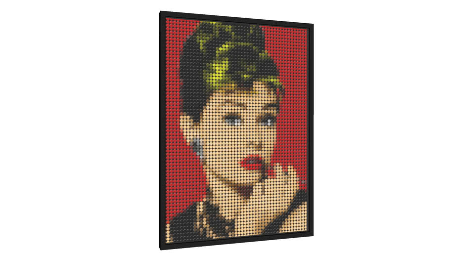Quadro Retrato Audrey Hepburn - Galeria9, por Vitor Costa
