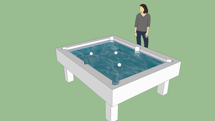 Water Filled Pool Table Rough Sketch 3d Warehouse