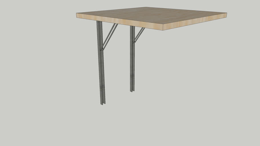 mesa retractil 3D Warehouse