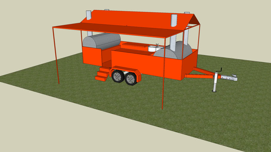 BBQ Trailer 3D Warehouse