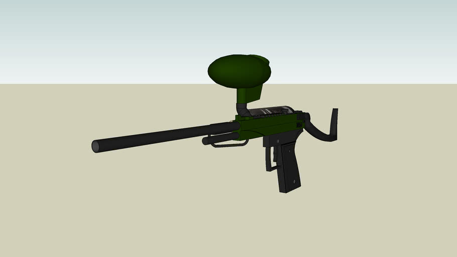 MR1 Custom Paintball Marker 3D Warehouse