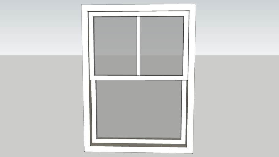 3'x4' window with grille | 3D Warehouse