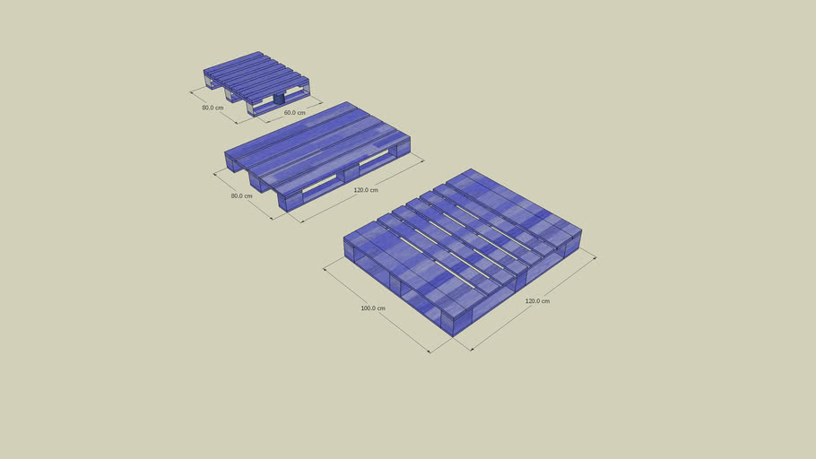 Palets CHEP 3D Warehouse