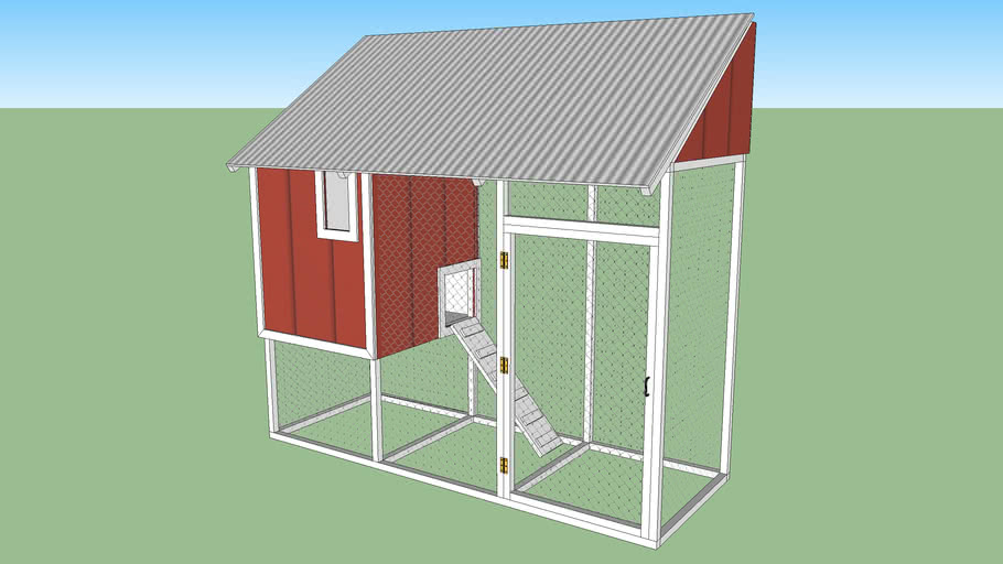 Chicken Coop 3ft deep | 3D Warehouse