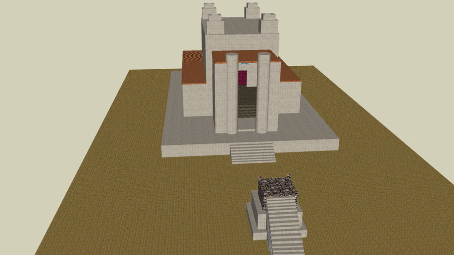Ezekiel's Temple - Holy of Holy's with Altar