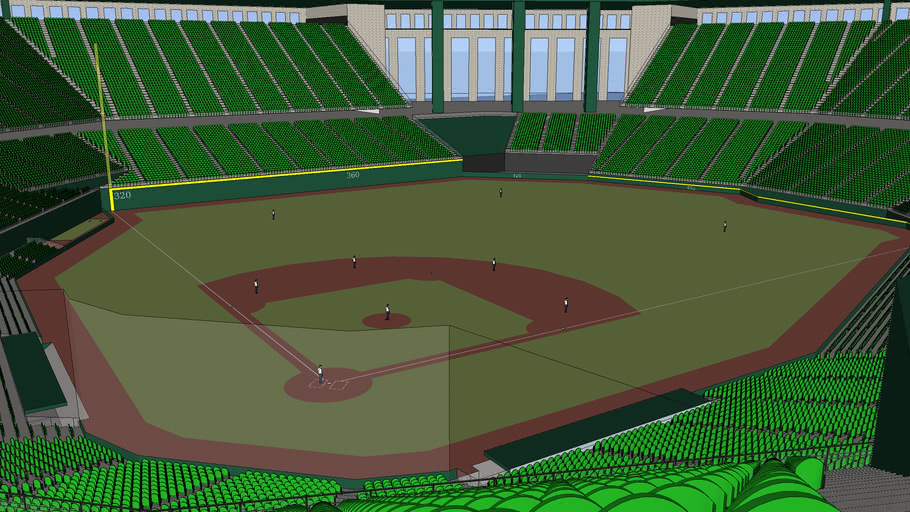 Concept Retro Style Ballpark | 3D Warehouse