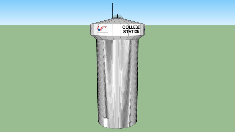 College Station Water Tower 3D Warehouse