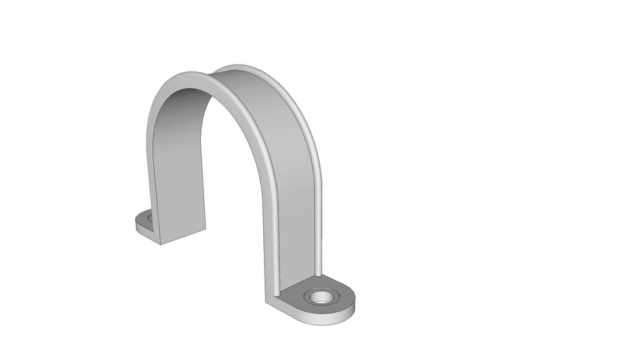 clamp, pipe, 3 inch dia., McMasterCarr 3192T58 3D Warehouse