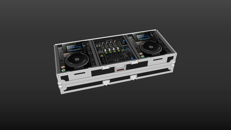 Flight Case Cdj 00nxs2 Djm 900nxs2 3d Warehouse