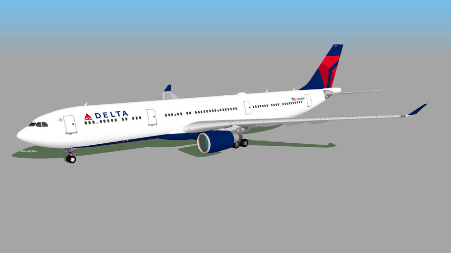 Delta Air Lines (N819NW) - Airbus A330-323X (2016) | 3D Warehouse