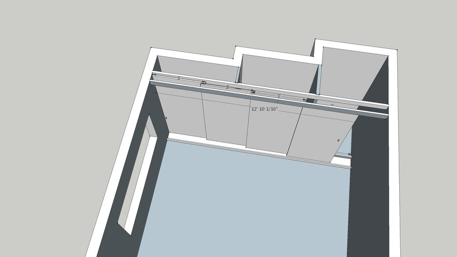 Fitted Wardrobes For Iregular Shape Room 3D Warehouse