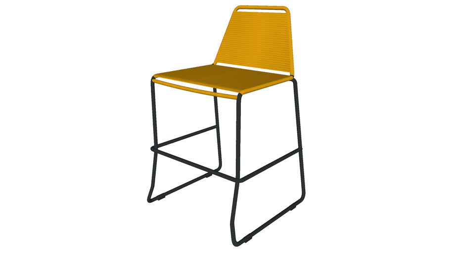 Barclay Counter Stool in Curry Yellow Cord by Modloft