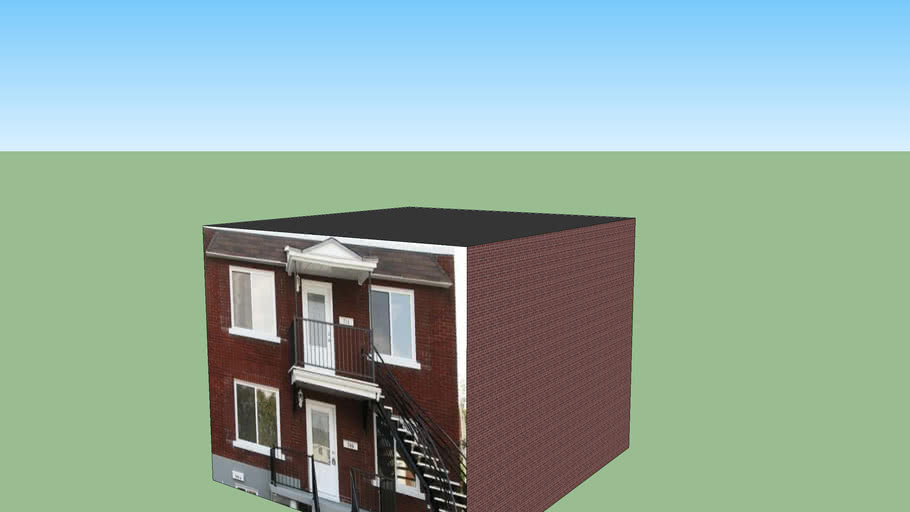 Box house Montreal duplex 01 | 3D Warehouse