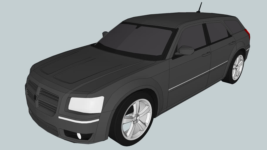 2008 Dodge Magnum R T Low Poly 3d Warehouse