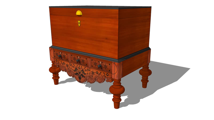 Dutch Colonial Chest On Stand 3d Warehouse