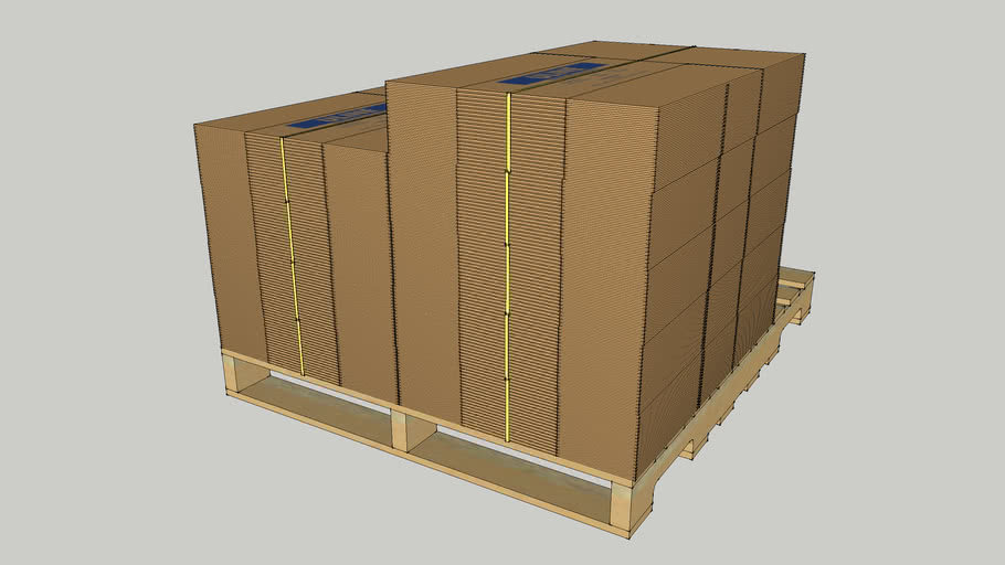 Uline Boxes S4195 3D Warehouse